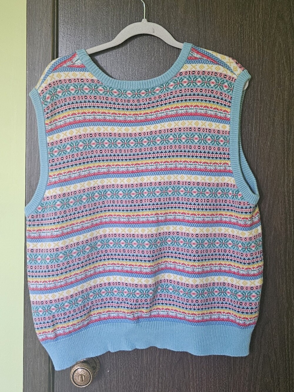 Boden Edie Fair Isle Sweater Vest Nordic Wool Size XL - Picture 5 of 5